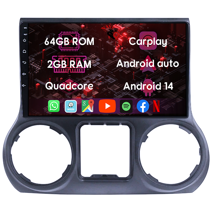 (Resigilata) Navigatie dedicata JEEP Wrangler 2011- 2016, 2GB RAM 32GB ROM, Quad Core, Display 10" IPS Full HD, Carplay, Android 13, Bluetooth, Magazin Play, Suport camere AHD [8]