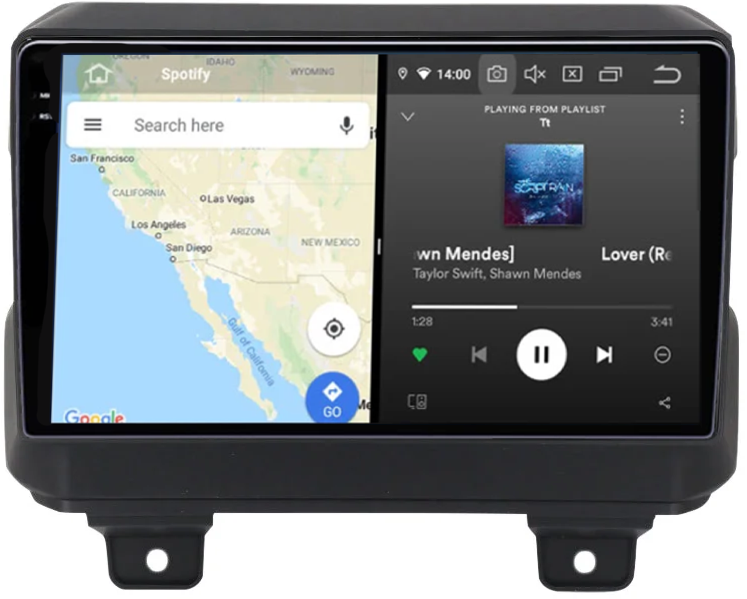 Navigatie dedicata Jeep Wrangler 2018-2019, 12GB RAM 256GB ROM, Android 13, Rezolutie 2K, Display QLED, 9", DSP, Carplay, Android Auto, Internet, Youtube, Waze, Wi Fi, USB [4]