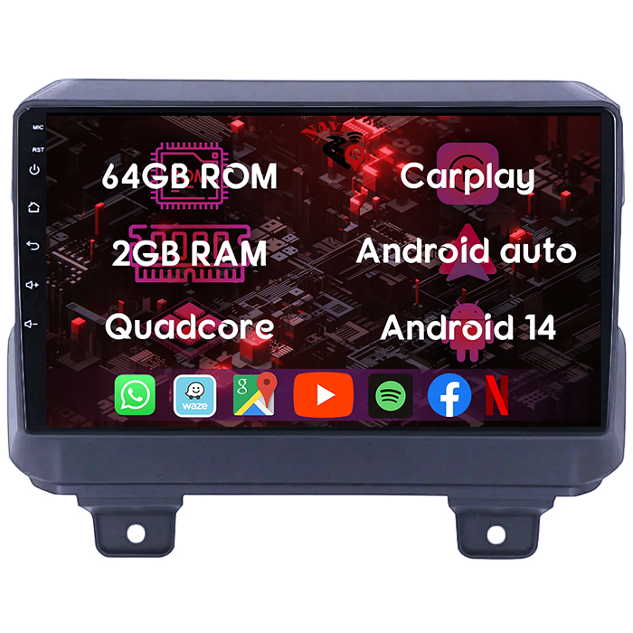(Resigilata) Navigatie dedicata Jeep Wrangler 2018-2019, 2GB RAM 32GB ROM, Quad Core, Display 9" IPS Full HD, Carplay, Android 13, Bluetooth, Magazin Play, Suport camere AHD [8]