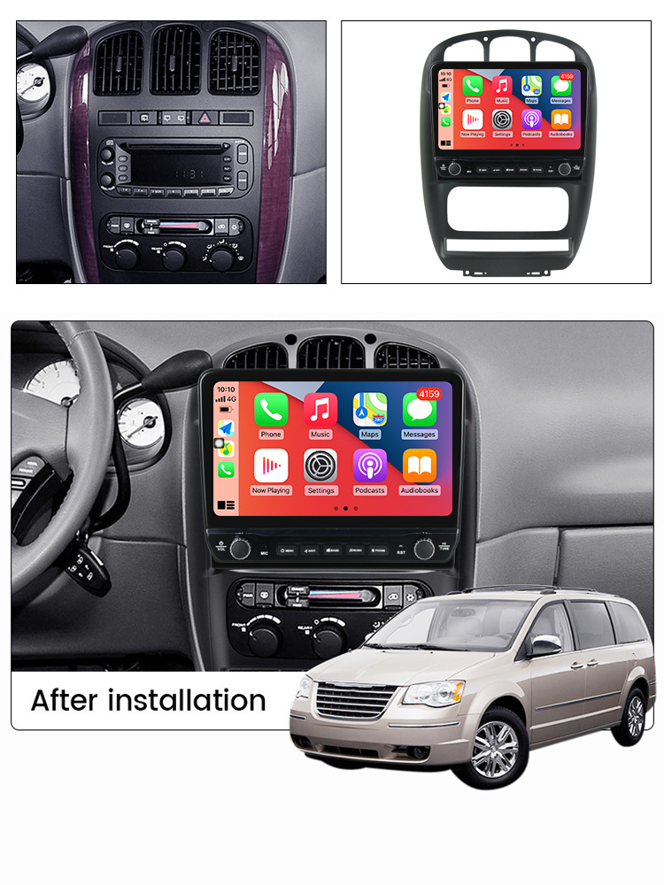 Navigatie dedicata Dodge Caravan 2000-2007 cu butoane rotative model 2024, 10 Inch, 2GB RAM 32GB ROM, Quadcore, Android 13, WiFi, Bluetooth, Magazin Play [4]