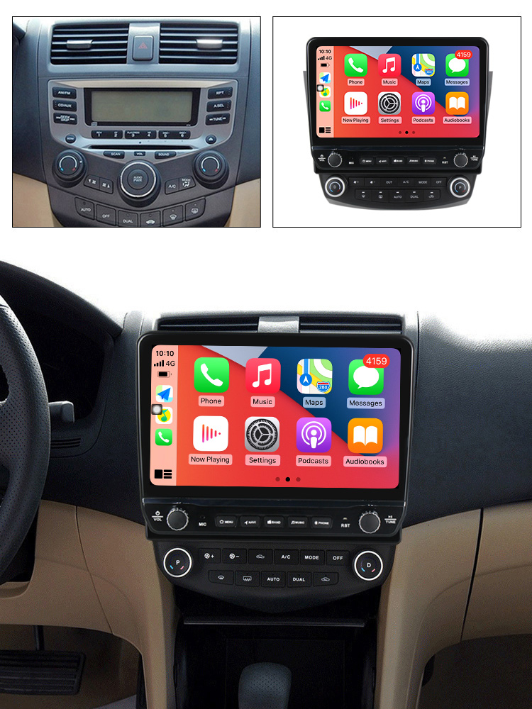 Navigatie dedicata Accord7 2003-2007 cu butoane rotative model 2024, 10 Inch, 2GB RAM 32GB ROM, Quadcore, Android 13, WiFi, Bluetooth, Magazin Play [5]