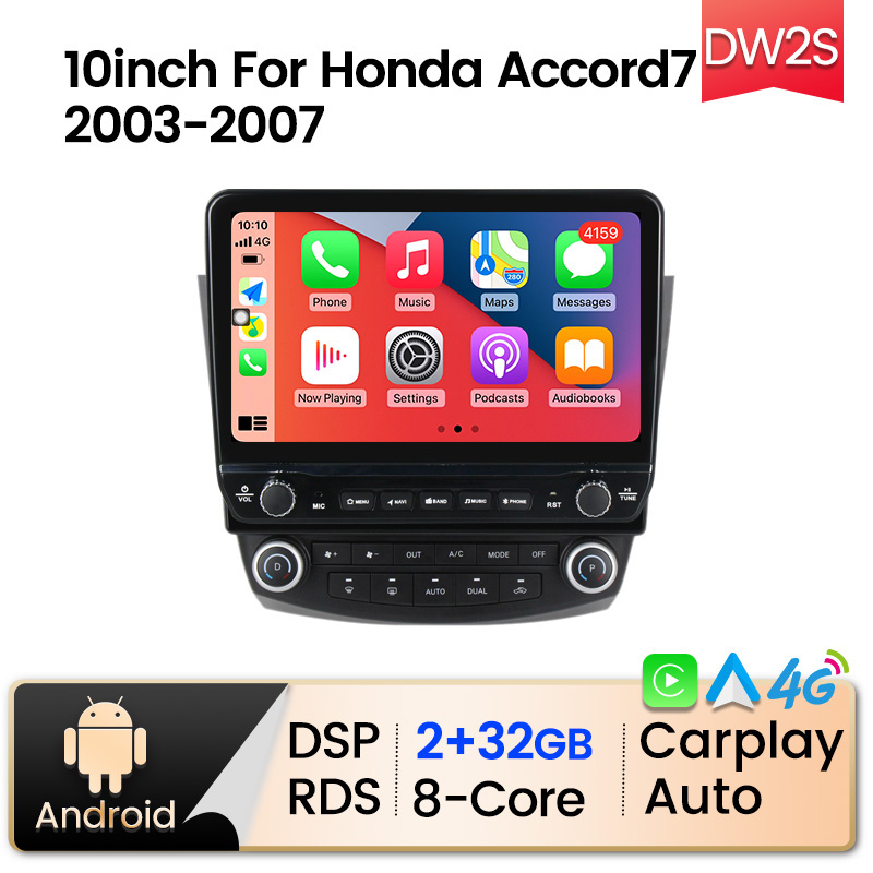 Navigatie dedicata Accord7 2003-2007 cu butoane rotative model 2024, 10 Inch, 2GB RAM 32GB ROM, Quadcore, Android 13, WiFi, Bluetooth, Magazin Play [4]