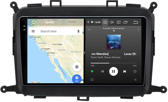 Navigatie dedicata KIA Carens 2013-2018, 12GB RAM 256GB ROM, Android 13, Rezolutie 2K, Display QLED, 9", DSP, Carplay, Android Auto, Internet, Youtube, Waze, Wi Fi, USB [3]