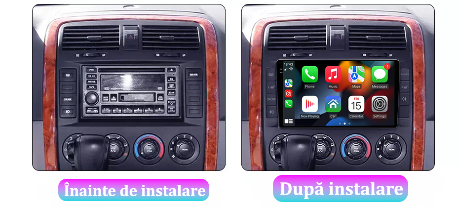 Navigatie dedicata KIA Carnival 2002-2006 Silver, 12GB RAM 256GB ROM, Android 13, Rezolutie 2K, Display QLED, 9", DSP, Carplay, Android Auto, Internet, Youtube, Waze, Wi Fi, USB [6]