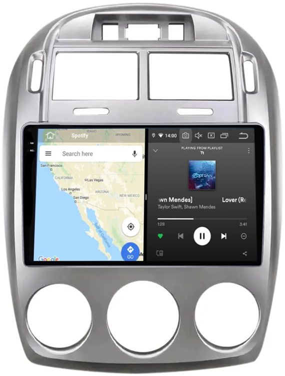Navigatie dedicata Kia Cerato 2005-2006, 12GB RAM 256GB ROM, Android 13, Rezolutie 2K, Display QLED, 9", DSP, Carplay, Android Auto, Internet, Youtube, Waze, Wi Fi, USB [4]