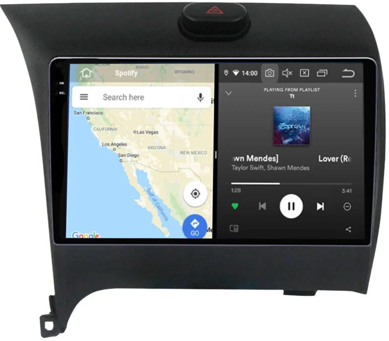 Navigatie dedicata Kia Cerato 2013-2017, 12GB RAM 256GB ROM, Android 13, Rezolutie 2K, Display QLED, 9", DSP, Carplay, Android Auto, Internet, Youtube, Waze, Wi Fi, USB [2]
