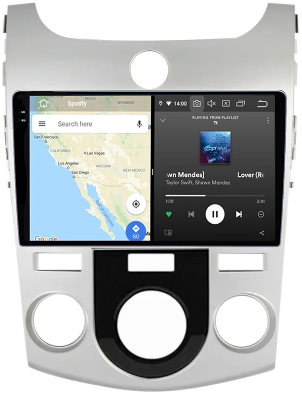 Navigatie dedicata KIA Forte Cerato 2008-2013, 12GB RAM 256GB ROM, Android 13, Rezolutie 2K, Display QLED, 9", DSP, Carplay, Android Auto, Internet, Youtube, Waze, Wi Fi, USB [4]