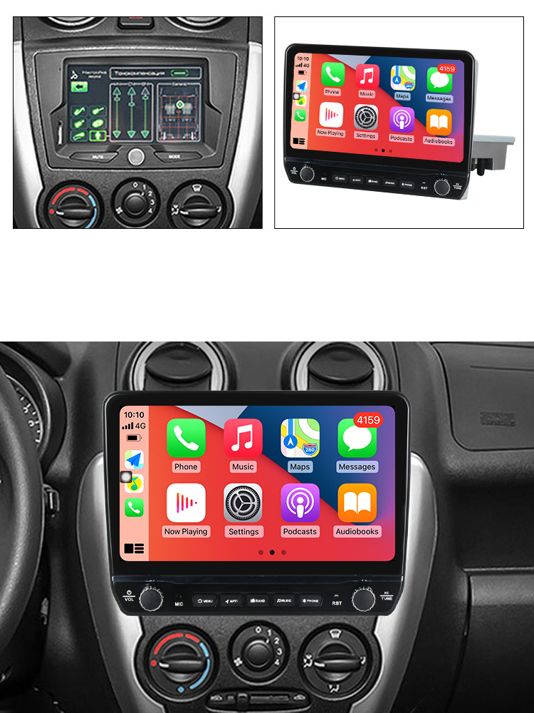 Navigatie dedicata 1DIN For LADA Granta 2011-2018 cu butoane rotative model 2024, 9 Inch, 2GB RAM 32GB ROM, Quadcore, Android 13, WiFi, Bluetooth, Magazin Play [4]