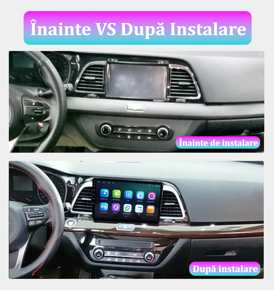 Navigatie dedicata Kia K4 2014, 2GB RAM 32GB ROM, Quad Core, Display 9" IPS Full HD, Carplay&Android Auto, Android 14, Suport camere AHD [3]