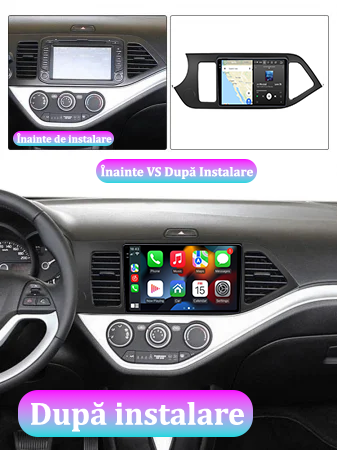 Navigatie dedicata Kia Morning Picanto 2011-2017, Black, 12GB RAM 256GB ROM, Android 13, Rezolutie 2K, Display QLED, 9", DSP, Carplay, Android Auto, Internet, Youtube, Waze, Wi Fi [5]