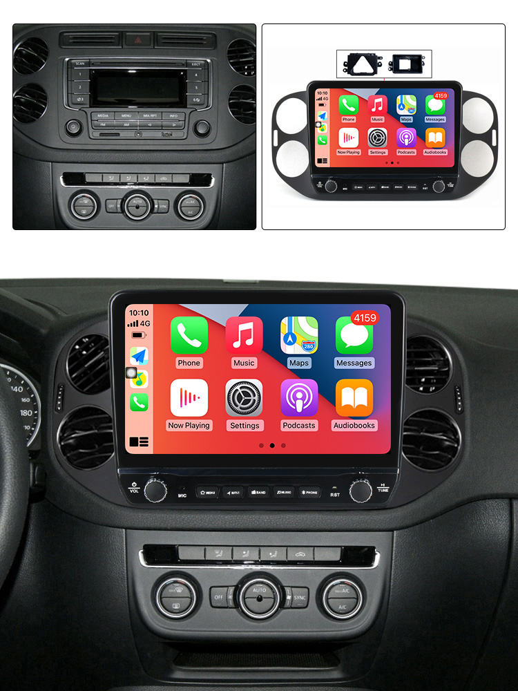 Navigatie dedicata Tiguan 9 inch (AB), Golf 5/6+ cu butoane rotative model 2024, 9 Inch, 2GB RAM 32GB ROM, Quadcore, Android 13, WiFi, Bluetooth, Magazin Play [5]