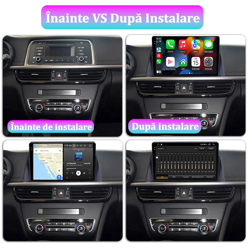 Navigatie dedicata KIA Optima 4 JF 2015-2020, 12GB RAM 256GB ROM, Android 13, Rezolutie 2K, Display QLED, 10", DSP, Carplay, Android Auto, Internet, Youtube, Waze, Wi Fi, USB [5]