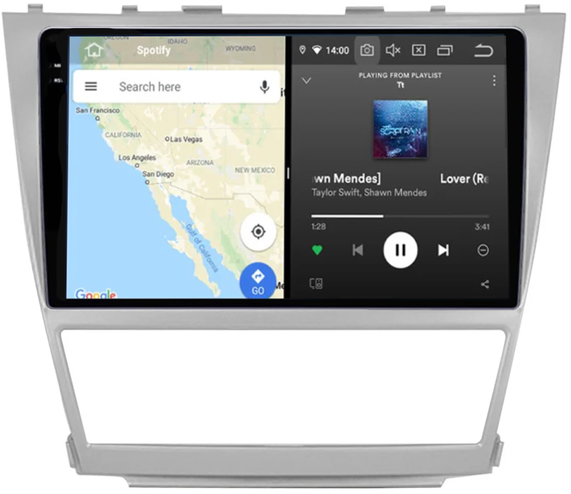 Navigatie dedicata Toyota Camry 2007-2011, 12GB RAM 256GB ROM, Android 13, Rezolutie 2K, Display QLED, 10", DSP, Carplay, Android Auto, Internet, Youtube, Waze, Wi Fi, USB [2]