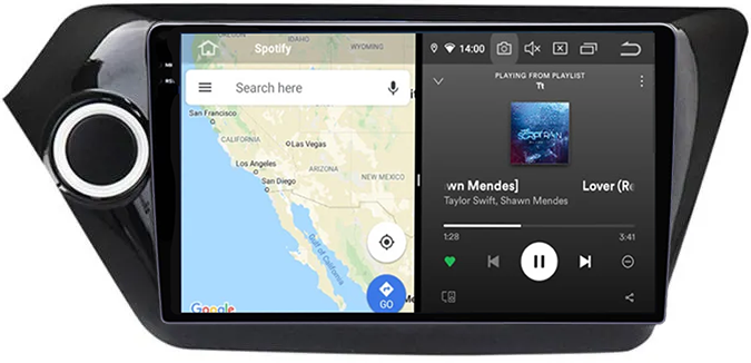 Navigatie dedicata Kia Rio 2011-2015, 12GB RAM 256GB ROM, Android 13, Rezolutie 2K, Display QLED, 9", DSP, Carplay, Android Auto, Internet, Youtube, Waze, Wi Fi, USB [4]