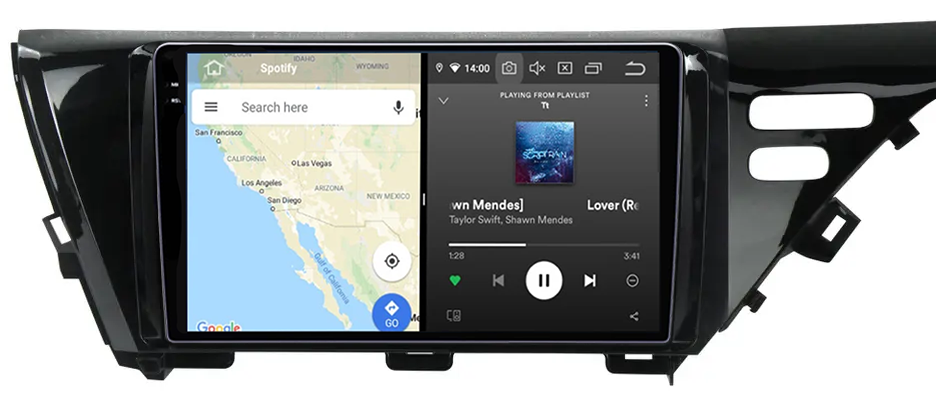 Navigatie dedicata Toyota Camry 2017-2020, 12GB RAM 256GB ROM, Android 13, Rezolutie 2K, Display QLED, 9", DSP, Carplay, Android Auto, Internet, Youtube, Waze, Wi Fi, USB [3]