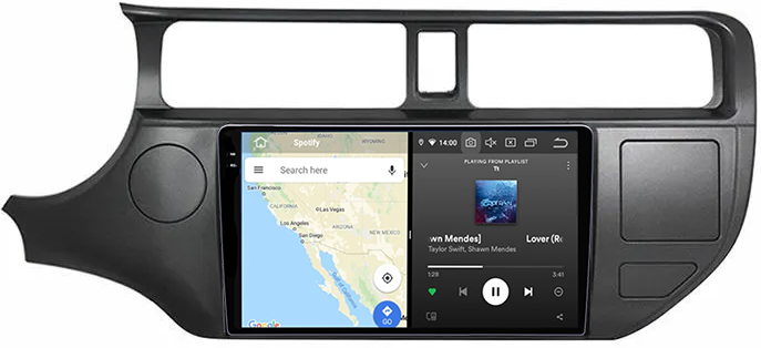 Navigatie dedicata KIA RIO 2011-2017, 12GB RAM 256GB ROM, Android 13, Rezolutie 2K, Display QLED, 9", DSP, Carplay, Android Auto, Internet, Youtube, Waze, Wi Fi, USB [3]