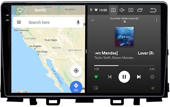 Navigatie dedicata KIA Rio 2017- 2019, 12GB RAM 256GB ROM, Android 13, Rezolutie 2K, Display QLED, 9", DSP, Carplay, Android Auto, Internet, Youtube, Waze, Wi Fi, USB [4]
