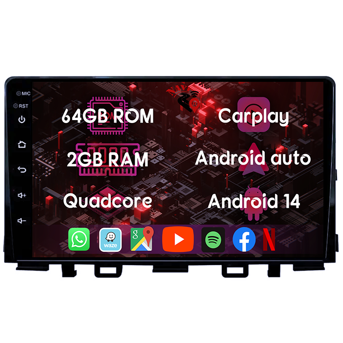 (Resigilata) Navigatie dedicata KIA Rio 2017- 2019, 2GB RAM 32GB ROM, Quad Core, Display 9" IPS Full HD, Carplay, Android 13, Bluetooth, Magazin Play, Suport camere AHD [8]