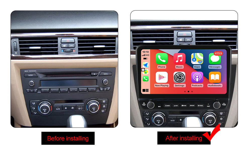 Navigatie dedicata BMW E90 cu butoane rotative model 2024, 9 Inch, 2GB RAM 32GB ROM, Quadcore, Android 13, WiFi, Bluetooth, Magazin Play [5]