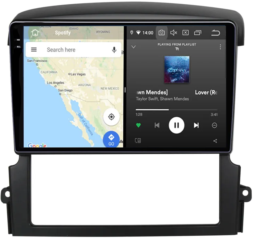 Navigatie dedicata Kia Sorento 2002-2011, 12GB RAM 256GB ROM, Android 13, Rezolutie 2K, Display QLED, 9", DSP, Carplay, Android Auto, Internet, Youtube, Waze, Wi Fi, USB [4]