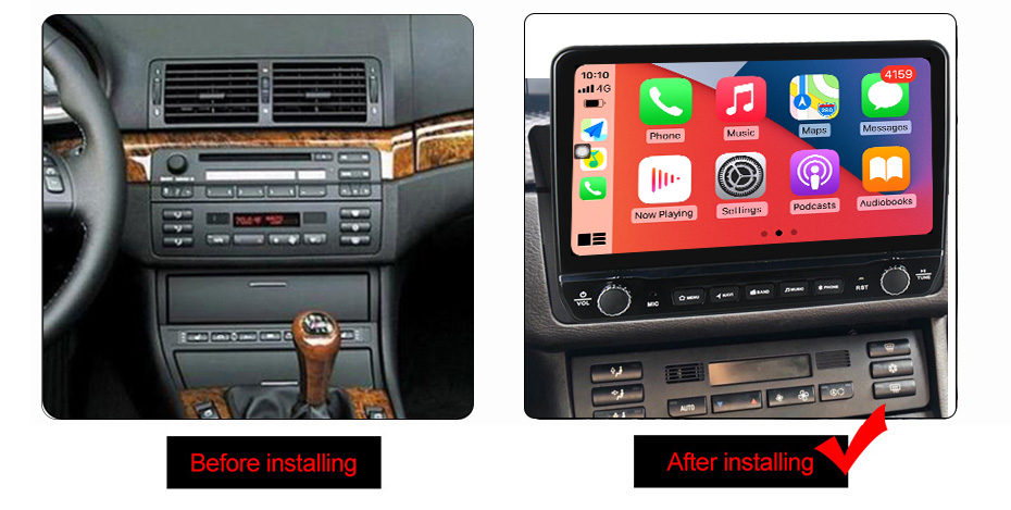 Navigatie dedicata BMW E46 cu butoane rotative model 2024, 9 Inch, 2GB RAM 32GB ROM, Quadcore, Android 13, WiFi, Bluetooth, Magazin Play [7]