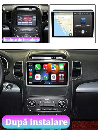 Navigatie dedicata KIA Sorento 2013-2014, 12GB RAM 256GB ROM, Android 13, Rezolutie 2K, Display QLED, 9", DSP, Carplay, Android Auto, Internet, Youtube, Waze, Wi Fi, USB [5]