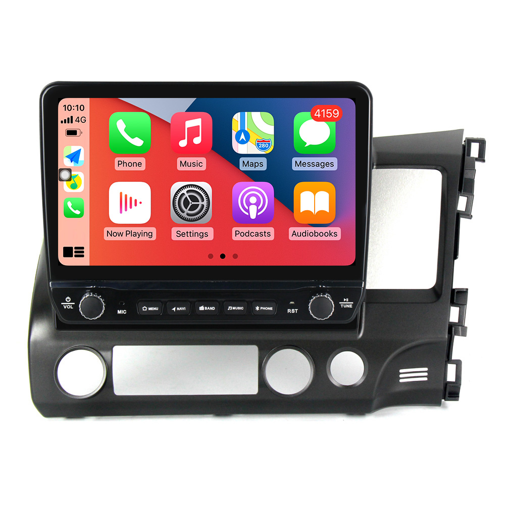 Navigatie dedicata Civic 2005-2012(AB) cu butoane rotative model 2024, 4 GB RAM 64 ROM, Quadcore, Android 13, Display QLED, 10", DSP, Carplay, Android Auto, Internet, Youtube , Waze , WI-FI [1]