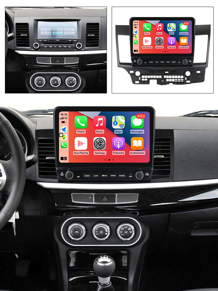 Navigatie dedicata Lancer 2007-2012 cu butoane rotative model 2024, 10 Inch, 2GB RAM 32GB ROM, Quadcore, Android 13, WiFi, Bluetooth, Magazin Play [4]