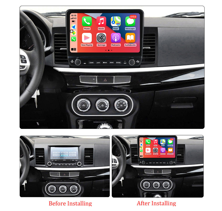 Navigatie dedicata Lancer 2007-2012 cu butoane rotative model 2024, 10 Inch, 2GB RAM 32GB ROM, Quadcore, Android 13, WiFi, Bluetooth, Magazin Play [5]