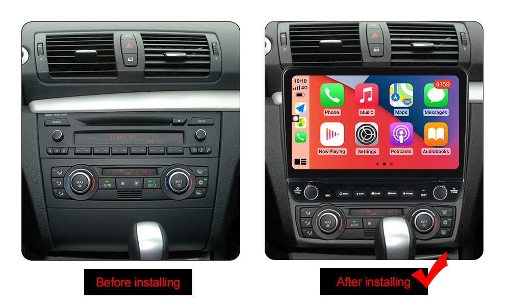 Navigatie dedicata Seria 1 2008-2012 (AB) cu butoane rotative model 2024, 10 Inch, 2GB RAM 32GB ROM, Quadcore, Android 13, WiFi, Bluetooth, Magazin Play [6]