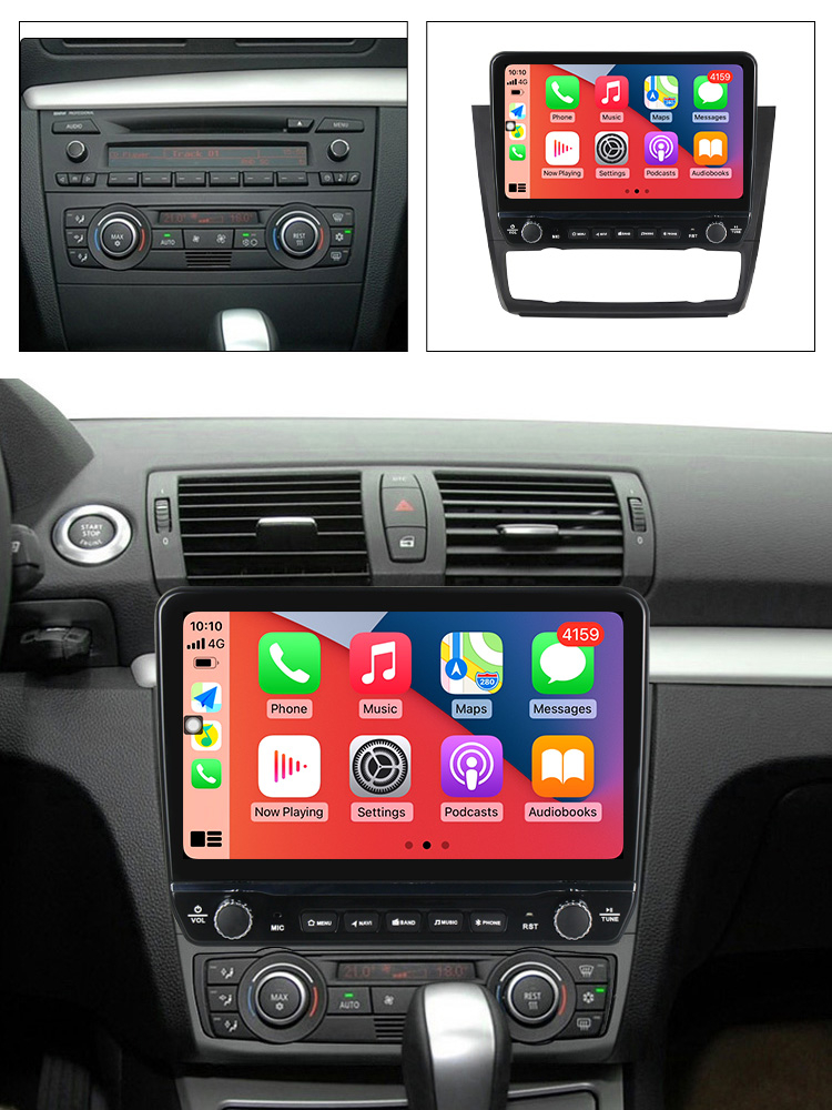 Navigatie dedicata Seria 1 2008-2012 (AB) cu butoane rotative model 2024, 10 Inch, 2GB RAM 32GB ROM, Quadcore, Android 13, WiFi, Bluetooth, Magazin Play [5]