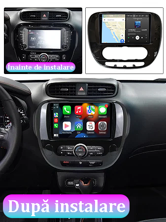 Navigatie dedicata KIA Soul 2013-2019, 12GB RAM 256GB ROM, Android 13, Rezolutie 2K, Display QLED, 9", DSP, Carplay, Android Auto, Internet, Youtube, Waze, Wi Fi, USB [5]