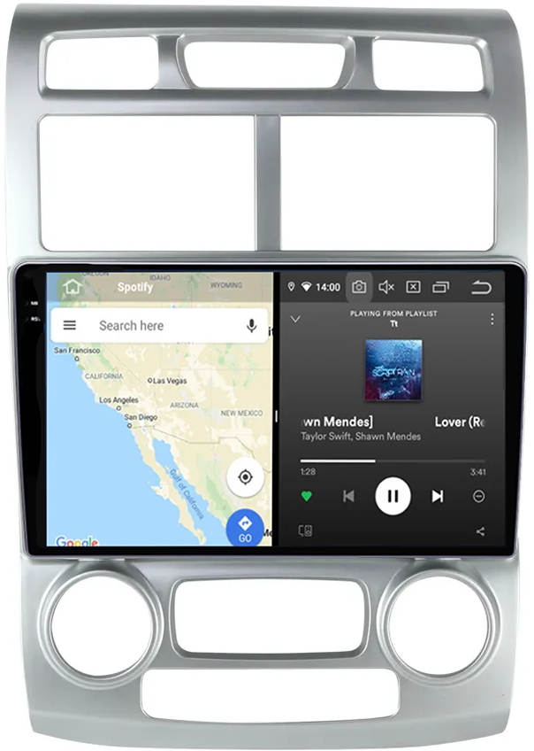Navigatie dedicata Kia Sportage 2004-2007, 12GB RAM 256GB ROM, Android 13, Rezolutie 2K, Display QLED, 9", DSP, Carplay, Android Auto, Internet, Youtube, Waze, Wi Fi, USB [4]