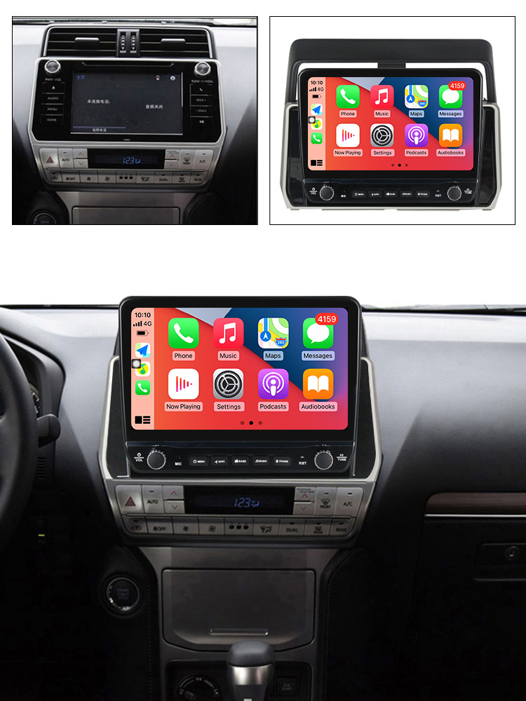 Navigatie dedicata Prado 2017-2018 cu butoane rotative model 2024, 10 Inch, 2GB RAM 32GB ROM, Quadcore, Android 13, WiFi, Bluetooth, Magazin Play [4]