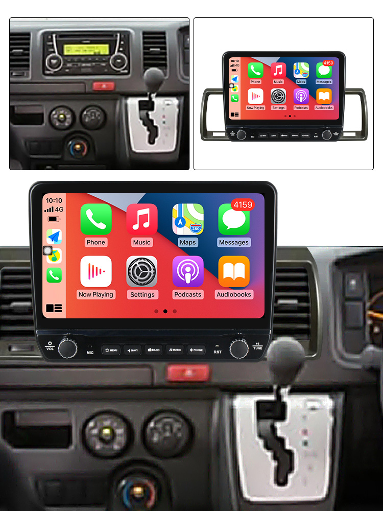 Navigatie dedicata Hiace 2004-2019 cu butoane rotative model 2024, 9 Inch, 2GB RAM 32GB ROM, Quadcore, Android 13, WiFi, Bluetooth, Magazin Play [4]