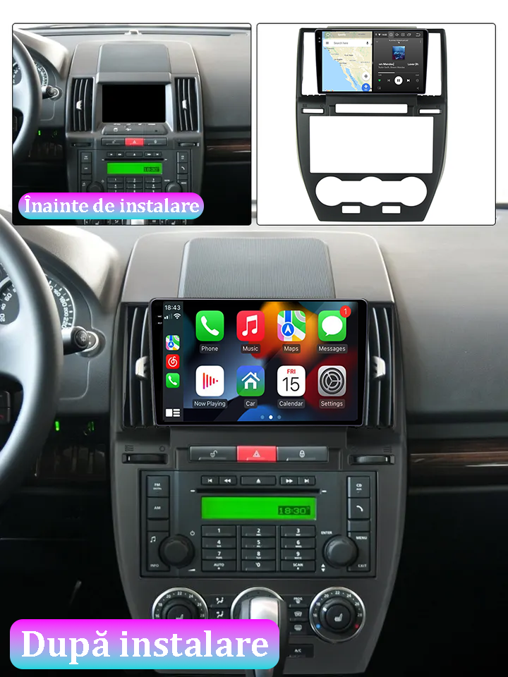 Navigatie dedicata Land Rover 2006+ 9inch, 12GB RAM 256GB ROM, Android 13, Rezolutie 2K, Display QLED, 9", DSP, Carplay, Android Auto, Internet, Youtube, Waze, Wi Fi, USB [5]