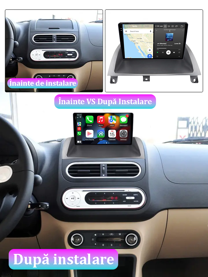 Navigatie dedicata Land Rover MG3 2010-2016, 12GB RAM 256GB ROM, Android 13, Rezolutie 2K, Display QLED, 9", DSP, Carplay, Android Auto, Internet, Youtube, Waze, Wi Fi, USB [5]