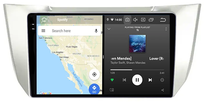 Navigatie compatibila cu Lexus RX300 RX330 RX350 RX400H 2003-2009, 4 GB RAM 32 ROM, Android 13, Display 2K, 10", DSP, Carplay, Android Auto, Internet, Youtube ,  [3]