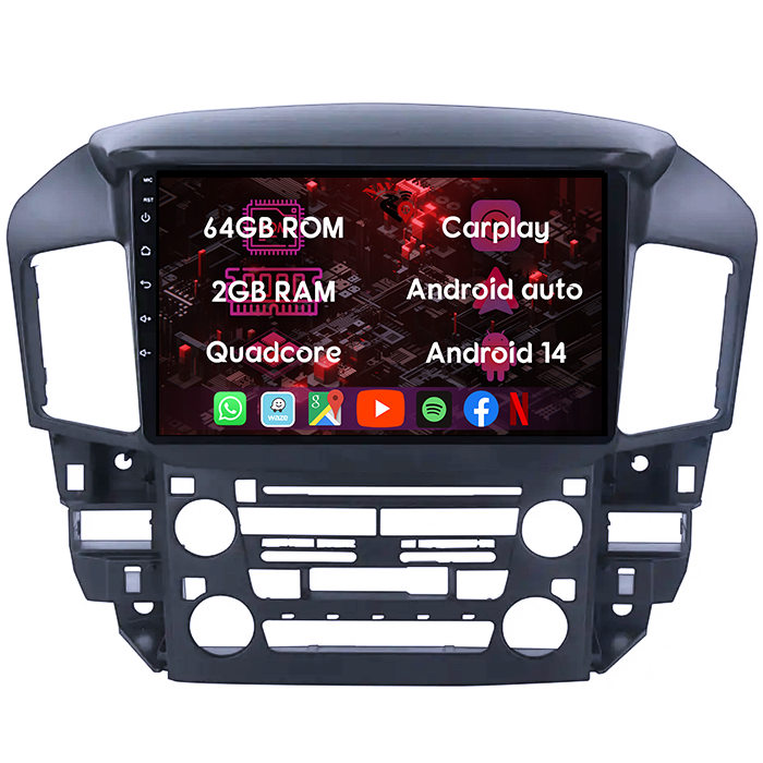 (Resigilata) Navigatie dedicata Lexus RX300, Harrier 1997-2003, 2GB RAM 32GB ROM, Quad Core, Display 9" IPS Full HD, Carplay, Android 13, Bluetooth, Magazin Play, Suport camere AHD [8]
