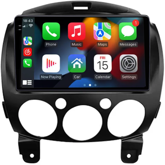 Navigatie dedicata Mazda 2 2007-2014, 12GB RAM 256GB ROM, Android 13, Rezolutie 2K, Display QLED, 9", DSP, Carplay, Android Auto, Internet, Youtube, Waze, Wi Fi, USB [2]