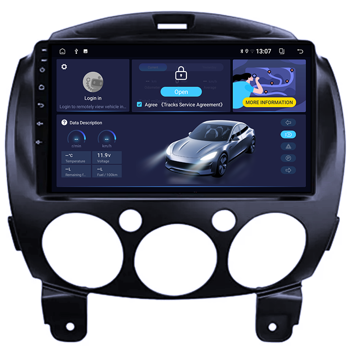 (Resigilata) Navigatie dedicata Mazda 2 2007-2014, 2GB RAM 32GB ROM, Quad Core, Display 9" IPS Full HD, Carplay, Android 13, Bluetooth, Magazin Play, Suport camere AHD [6]