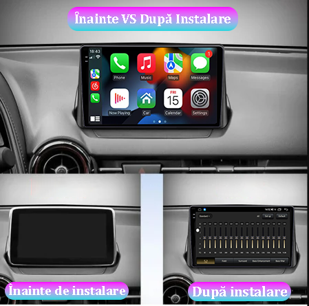 Navigatie dedicata Mazda 2 CX 3 2014-2019, 12GB RAM 256GB ROM, Android 13, Rezolutie 2K, Display QLED, 9", DSP, Carplay, Android Auto, Internet, Youtube, Waze, Wi Fi, USB [5]