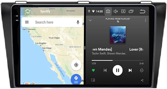 Navigatie dedicata Mazda 3, 12GB RAM 256GB ROM, Android 13, Rezolutie 2K, Display QLED, 9", DSP, Carplay, Android Auto, Internet, Youtube, Waze, Wi Fi, USB [4]