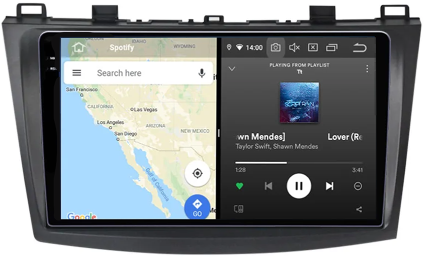 Navigatie dedicata Mazda 3 2010-2012, 12GB RAM 256GB ROM, Android 13, Rezolutie 2K, Display QLED, 9", DSP, Carplay, Android Auto, Internet, Youtube, Waze, Wi Fi, USB [4]