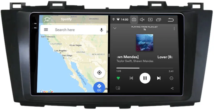 Navigatie dedicata Mazda 5 2010-2015, 12GB RAM 256GB ROM, Android 13, Rezolutie 2K, Display QLED, 9", DSP, Carplay, Android Auto, Internet, Youtube, Waze, Wi Fi, USB [4]