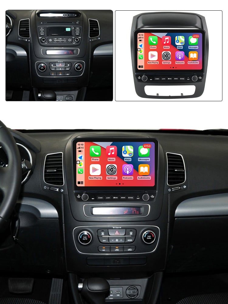 Navigatie dedicata Sorento 2013-2015 cu butoane rotative model 2024, 4 GB RAM 64 ROM, Quadcore, Android 13, Display QLED, 9", DSP, Carplay, Android Auto, Internet, Youtube , Waze , WI-FI [4]