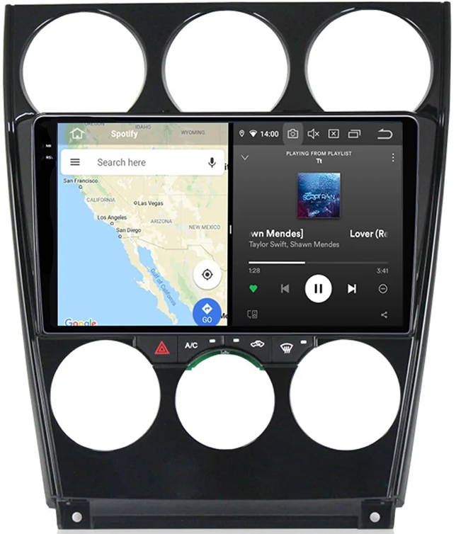 Navigatie dedicata Mazda 6 2002-2008, 12GB RAM 256GB ROM, Android 13, Rezolutie 2K, Display QLED, 9", DSP, Carplay, Android Auto, Internet, Youtube, Waze, Wi Fi, USB [3]