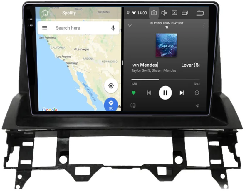 Navigatie dedicata Mazda 6 2002-2008, 12GB RAM 256GB ROM, Android 13, Rezolutie 2K, Display QLED, 9", DSP, Carplay, Android Auto, Internet, Youtube, Waze, Wi Fi, USB [4]