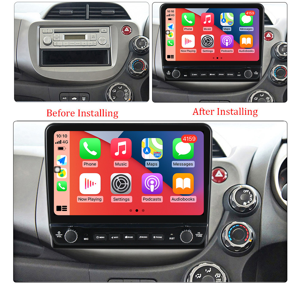 Navigatie dedicata Honda Jazz 2007-2014 cu butoane rotative model 2024, 10 Inch, 2GB RAM 32GB ROM, Quadcore, Android 13, WiFi, Bluetooth, Magazin Play [6]