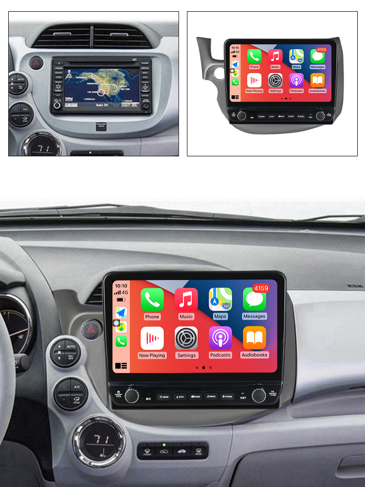 Navigatie dedicata Honda Jazz 2007-2014 cu butoane rotative model 2024, 10 Inch, 2GB RAM 32GB ROM, Quadcore, Android 13, WiFi, Bluetooth, Magazin Play [10]
